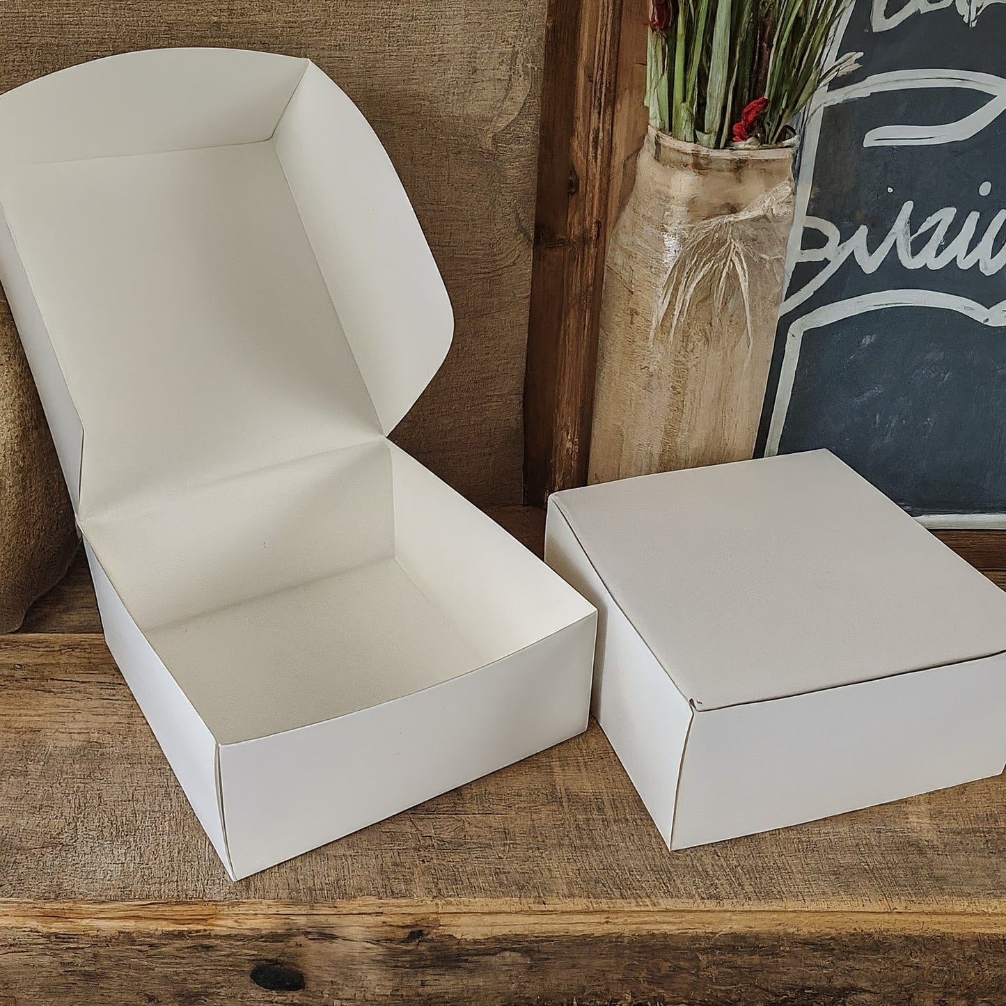 White Cake Box