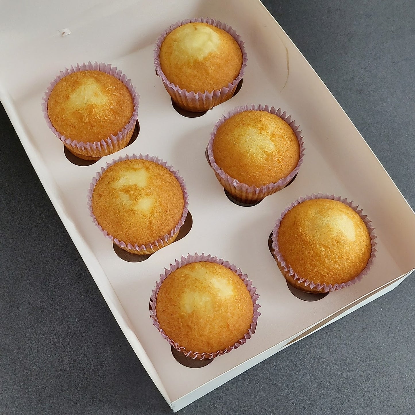 50-Pack White Cupcake Boxes for 6 Pastries | Durable, Easy-to-Assemble Bleach Board Packaging for Weddings, Birthdays, Holidays & Special Events – 9x6x3" Size