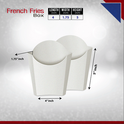 White French Fries Box / Packaging